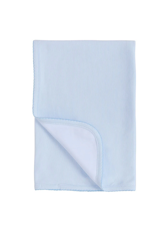 Printed Blanket - Light Blue Signature Stripe
