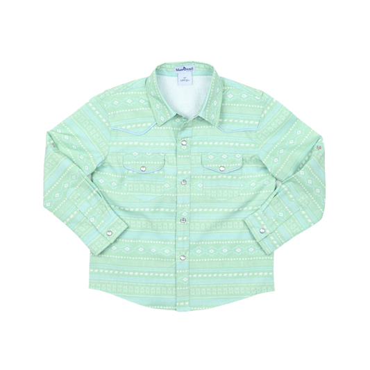 Aztec Stripe '25 Pearl Snap Long Sleeve Shirt