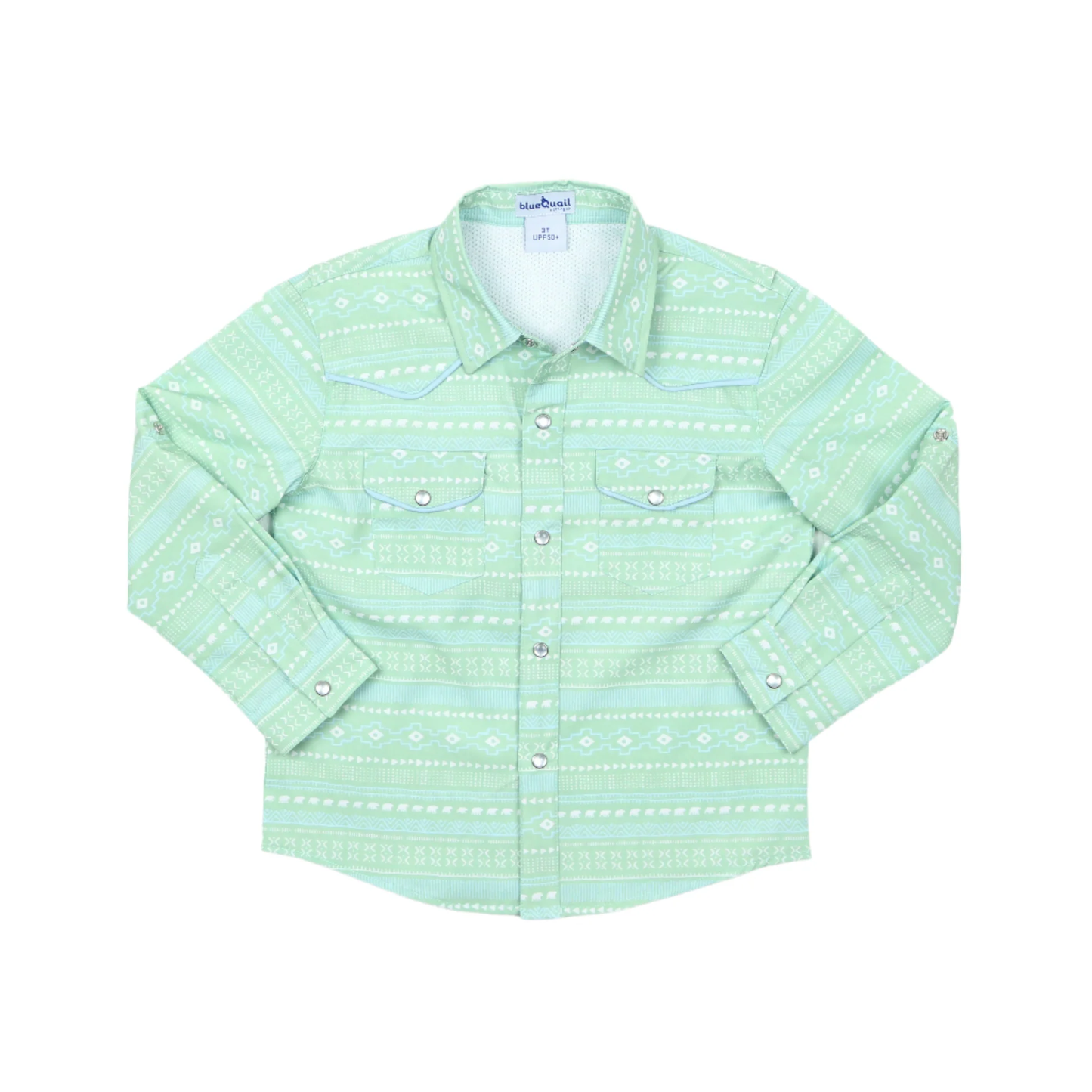 Aztec Stripe '25 Pearl Snap Long Sleeve Shirt