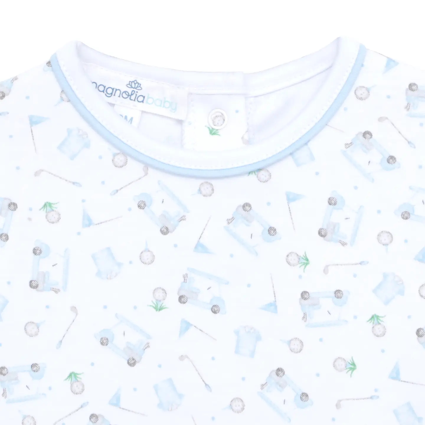 Little Golfer Printed Bubble - Light Blue