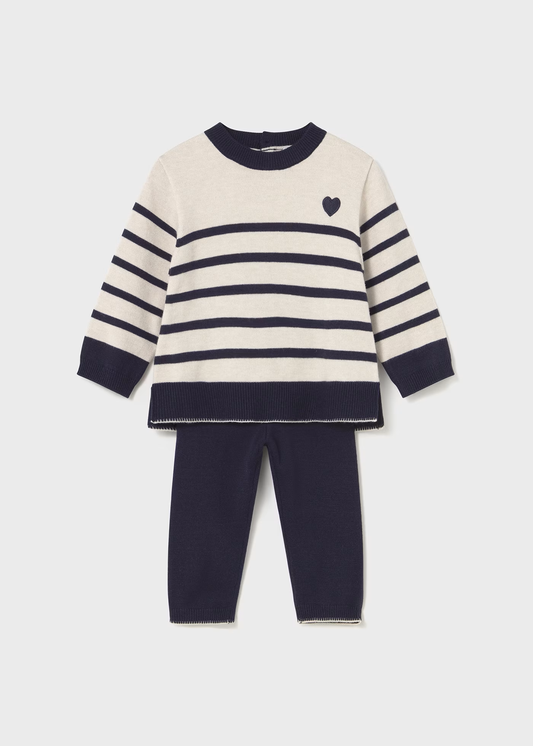 Baby Pants and Sweater Set - Navy