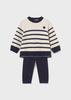 Baby Pants and Sweater Set - Navy