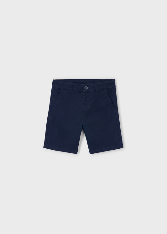 Boy Chino Twill Shorts - Navy