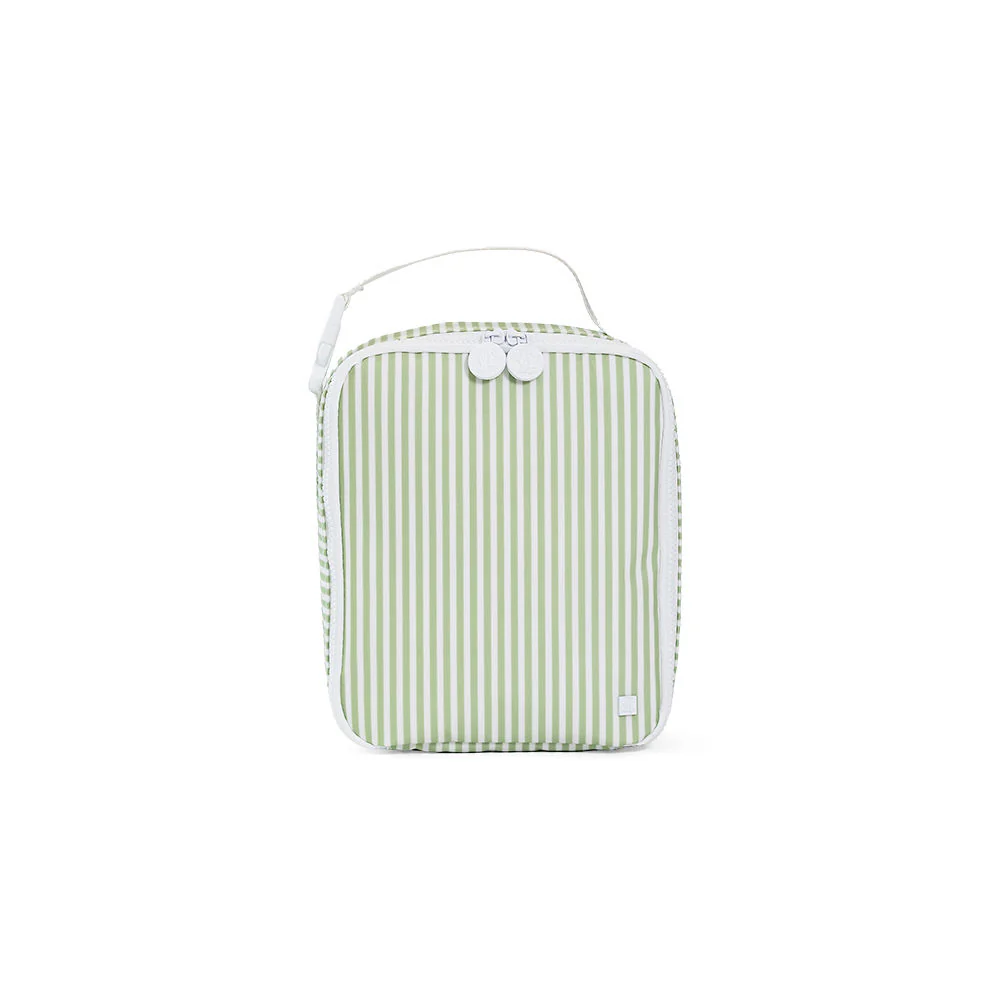 Lunch Box Insulated Lunch Bag - Pimlico Stripe Sage