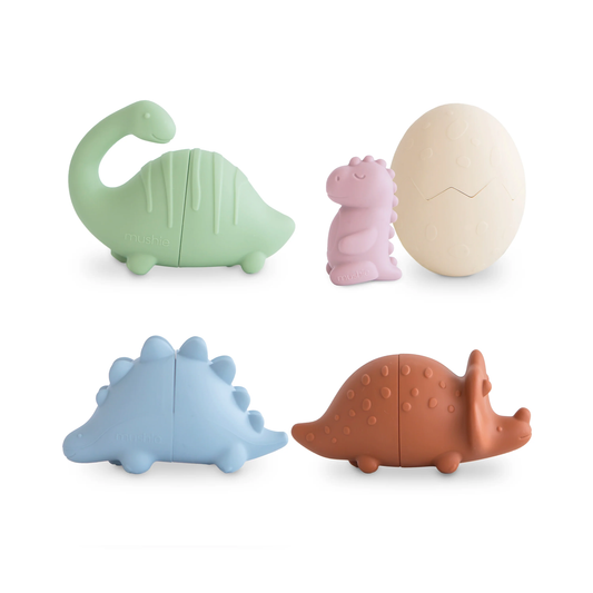 Dino Mold Free Bath Play Set - 4 Pack