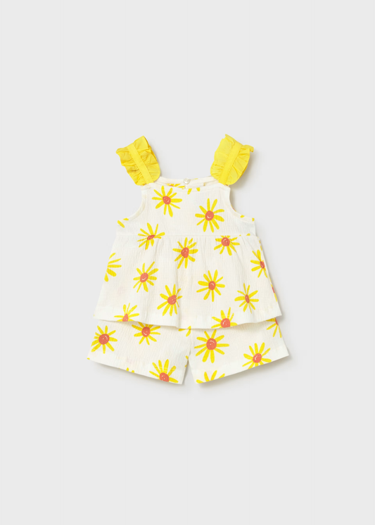 Baby Printed Shorts and Top 2-Piece Set