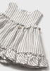 Newborn Striped Dress with Bloomers - Neutral