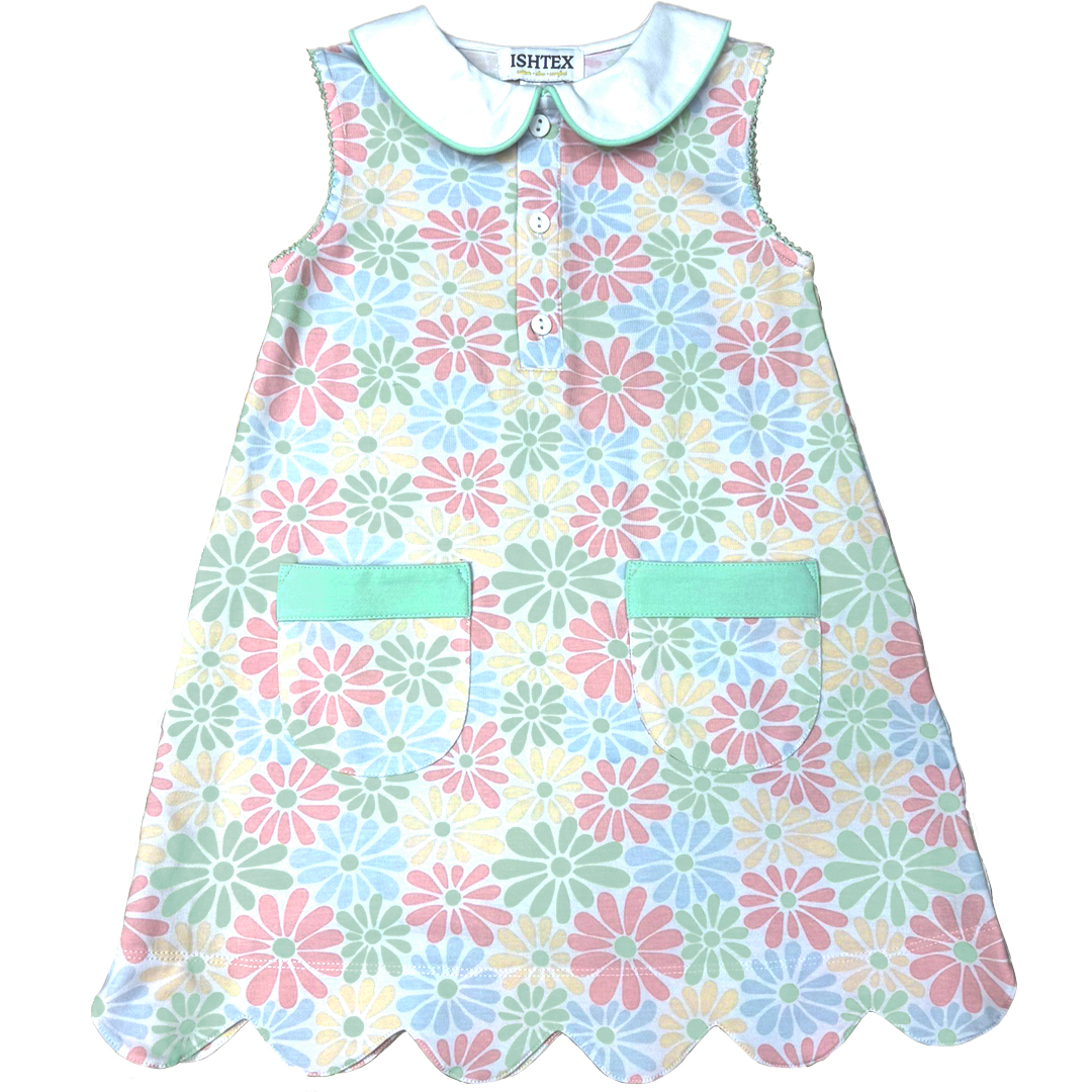 Retro Flower Girl's Dress