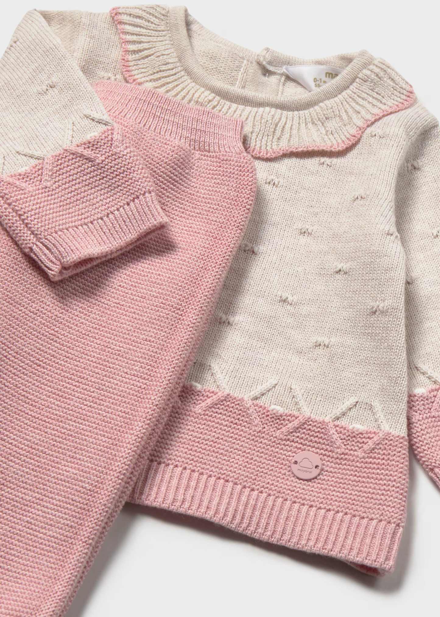 Newborn 3-Piece Knit Set - Rose