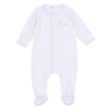 Vintage Stork Footie - Light Blue