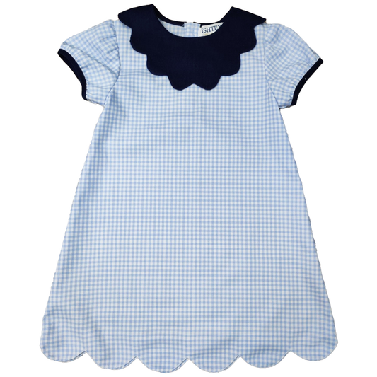 Blue Plaid Dress