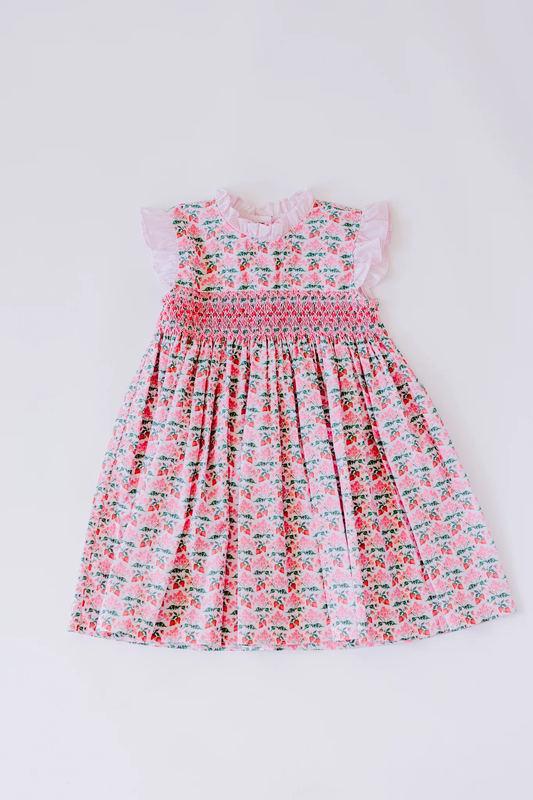 Strawberry Embroidered Dress