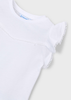 Girl Ruffled T-shirt - White