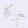 Vintage Stork Footie - White