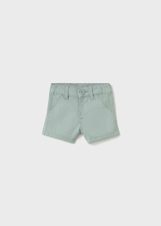 Newborn Twill Shorts - Jade