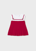 Newborn Girl Knit Dress - Red