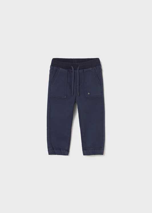 Baby Twill Joggers - Blue