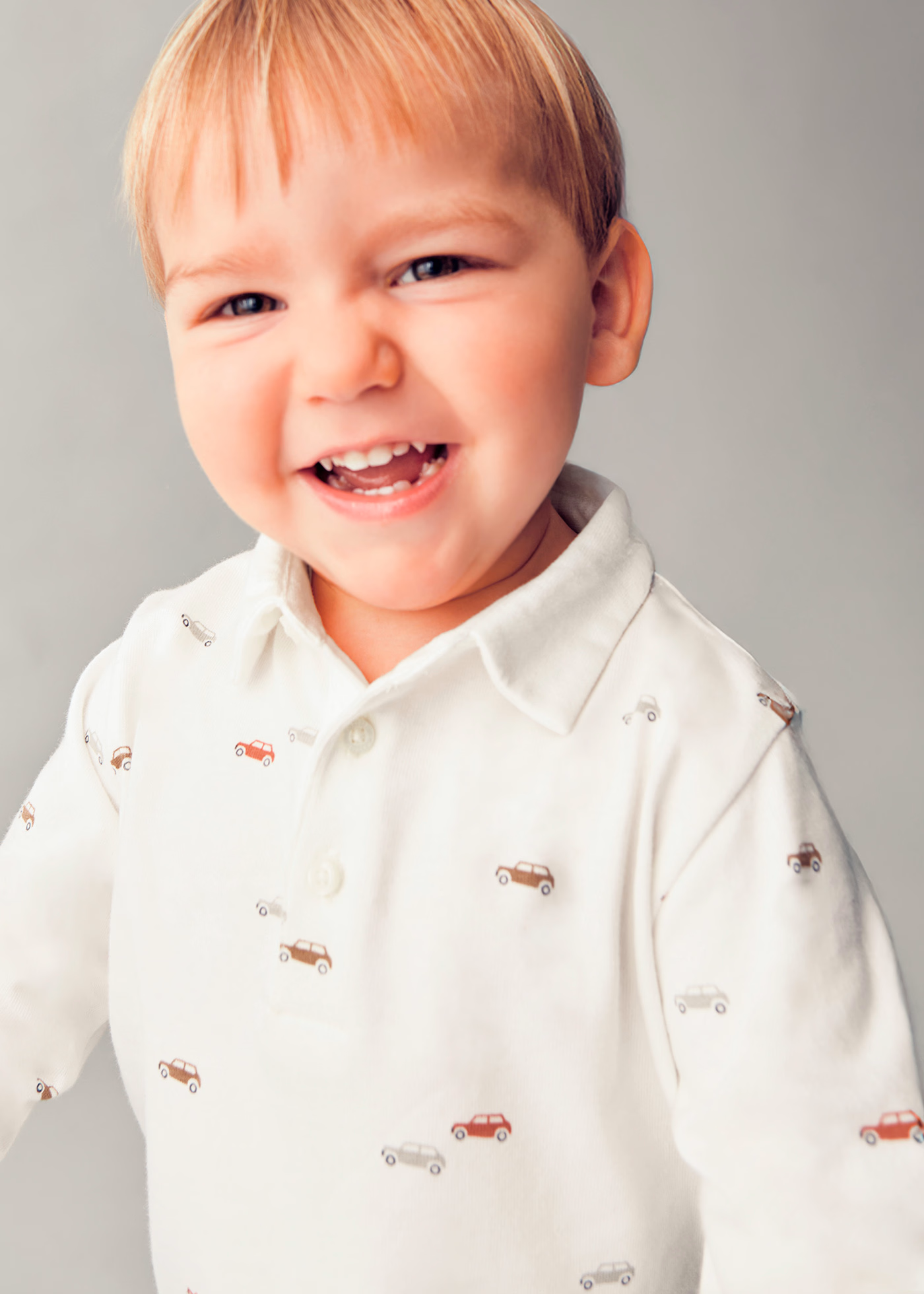 Baby Printed Polo Shirt - Car