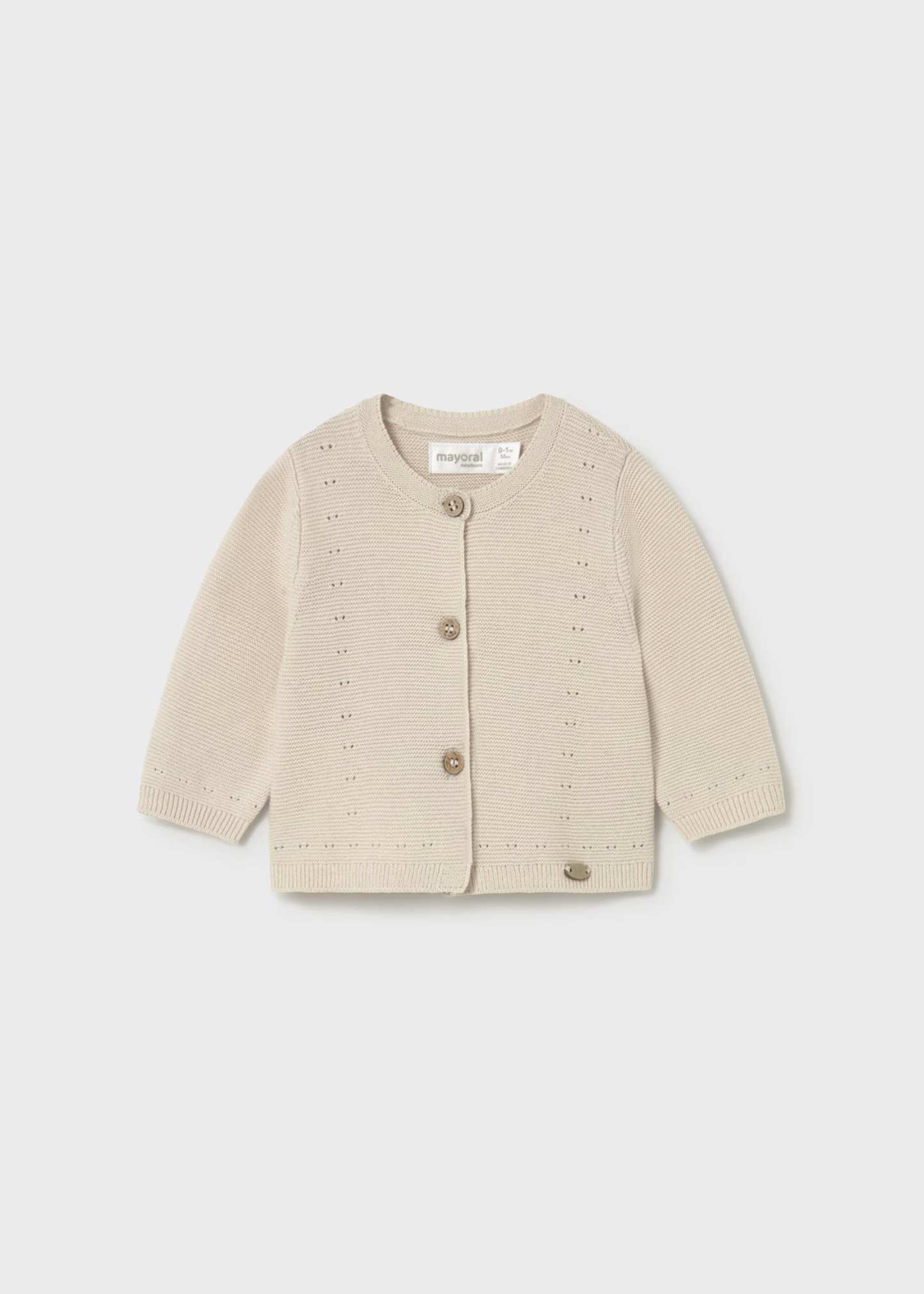 Girl Knit Cardigan - Wheat