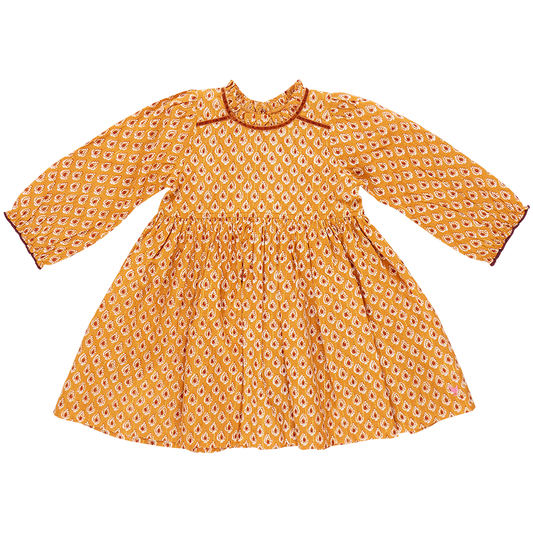 Girls' Charlie Dress-Inca Gold Tear Drop