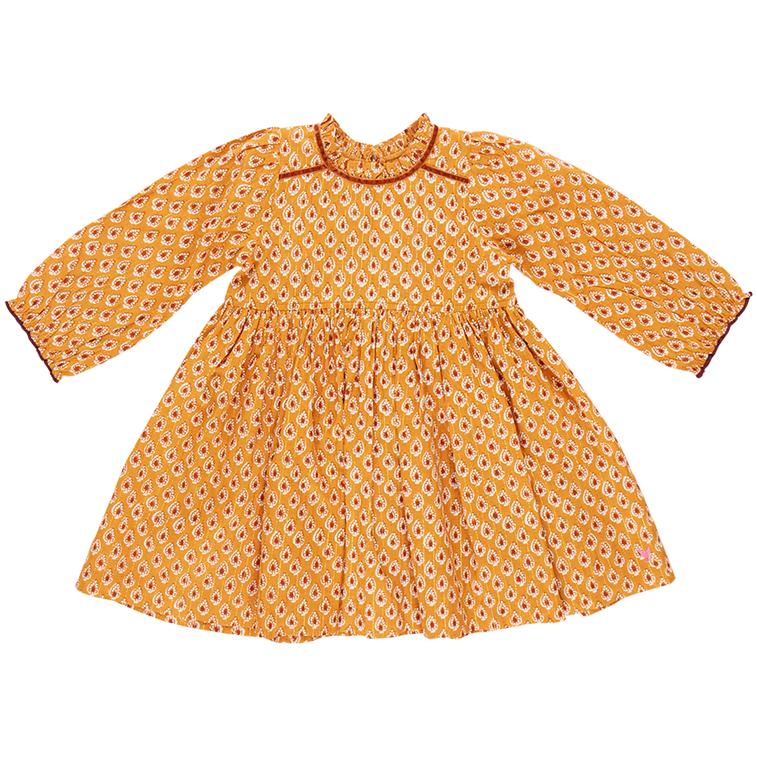 Girls' Charlie Dress-Inca Gold Tear Drop