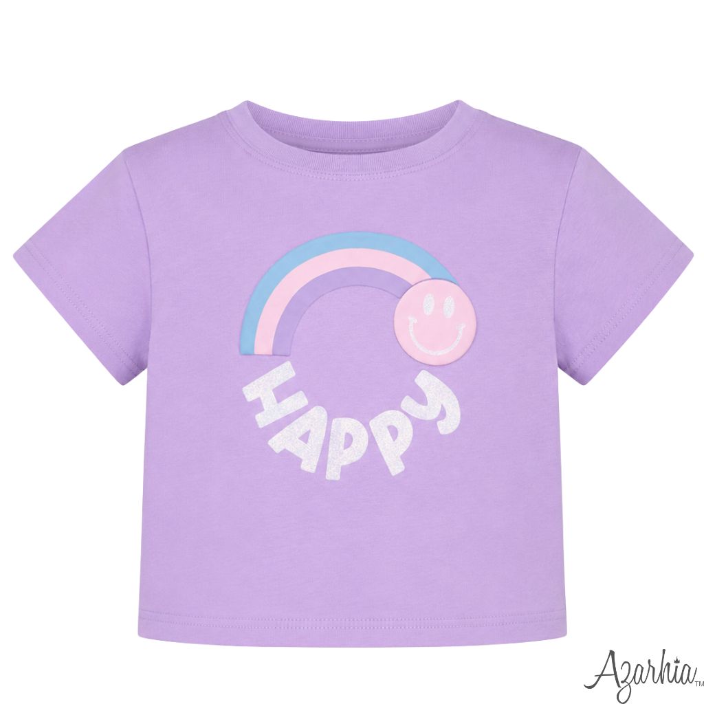 Glitter Happy Lavender Boxy Tee