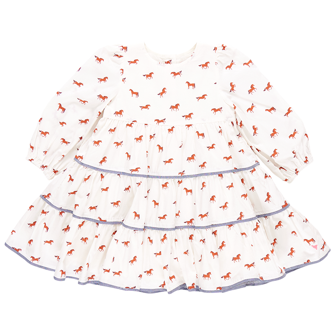 Girls' Julia Dress-Tiny Horses