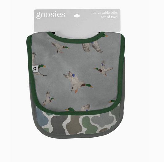 Mallards & Camo Bibs - Set of 2