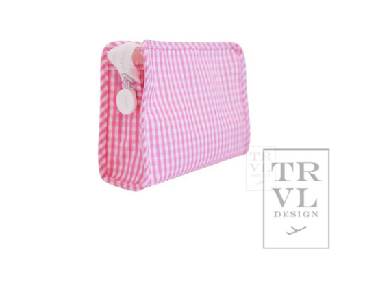 Roadie Small - Gingham Pink