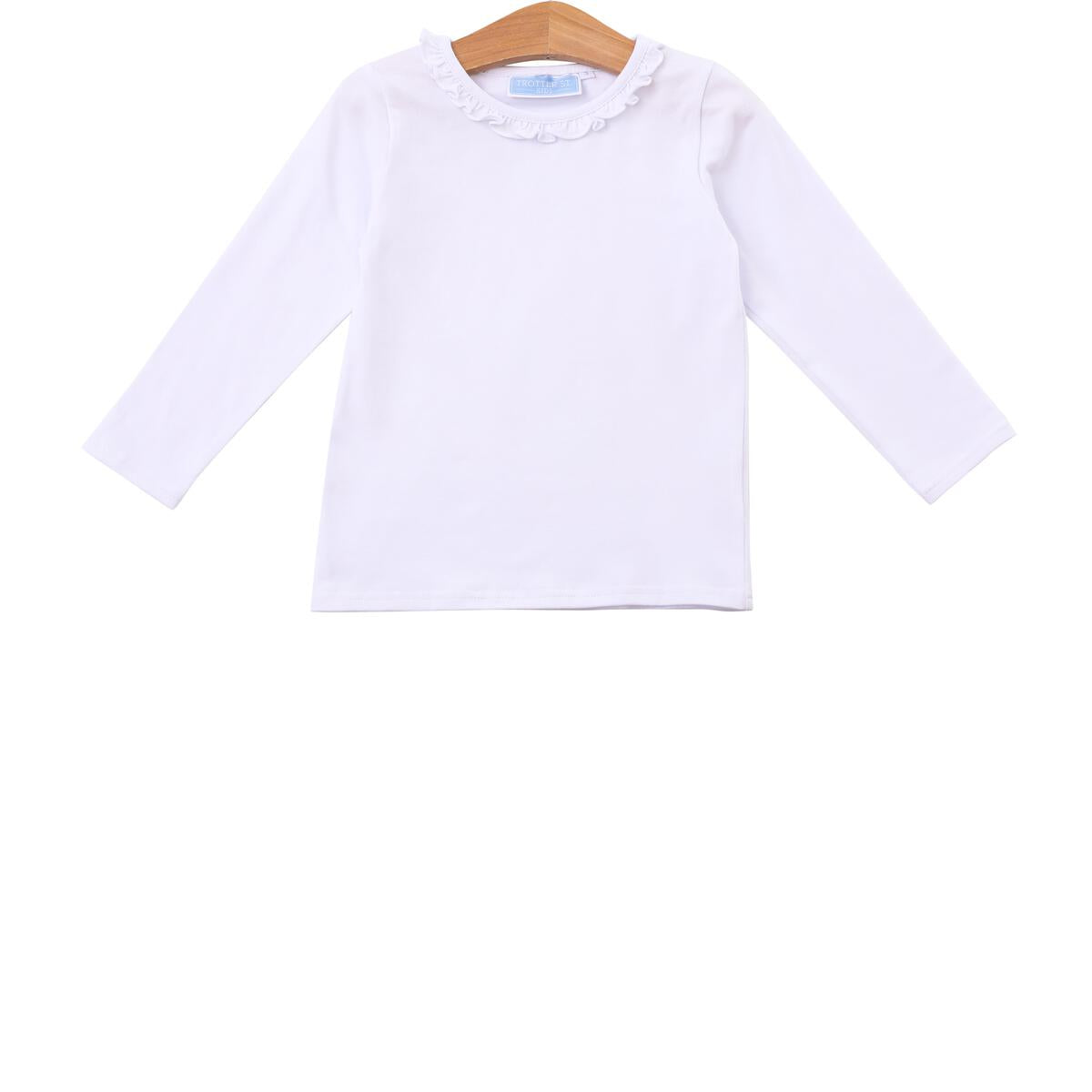 Vera Ruffle Top - White