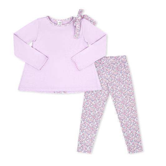 Madeline Legging Set-Powder Pink, Mint for Fun, Cotton Candy Pink