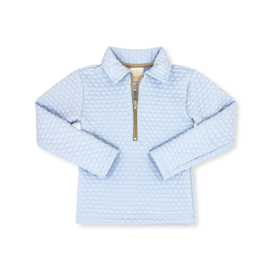 Henry Half Zip - Windy Blue Quilted