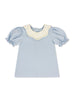 Scarlett Blouse - Bluffton Blue, Fairhope Floral