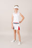 Courtney Skort - Pure Coconut, Candy Apple Red, Nantucket Navy