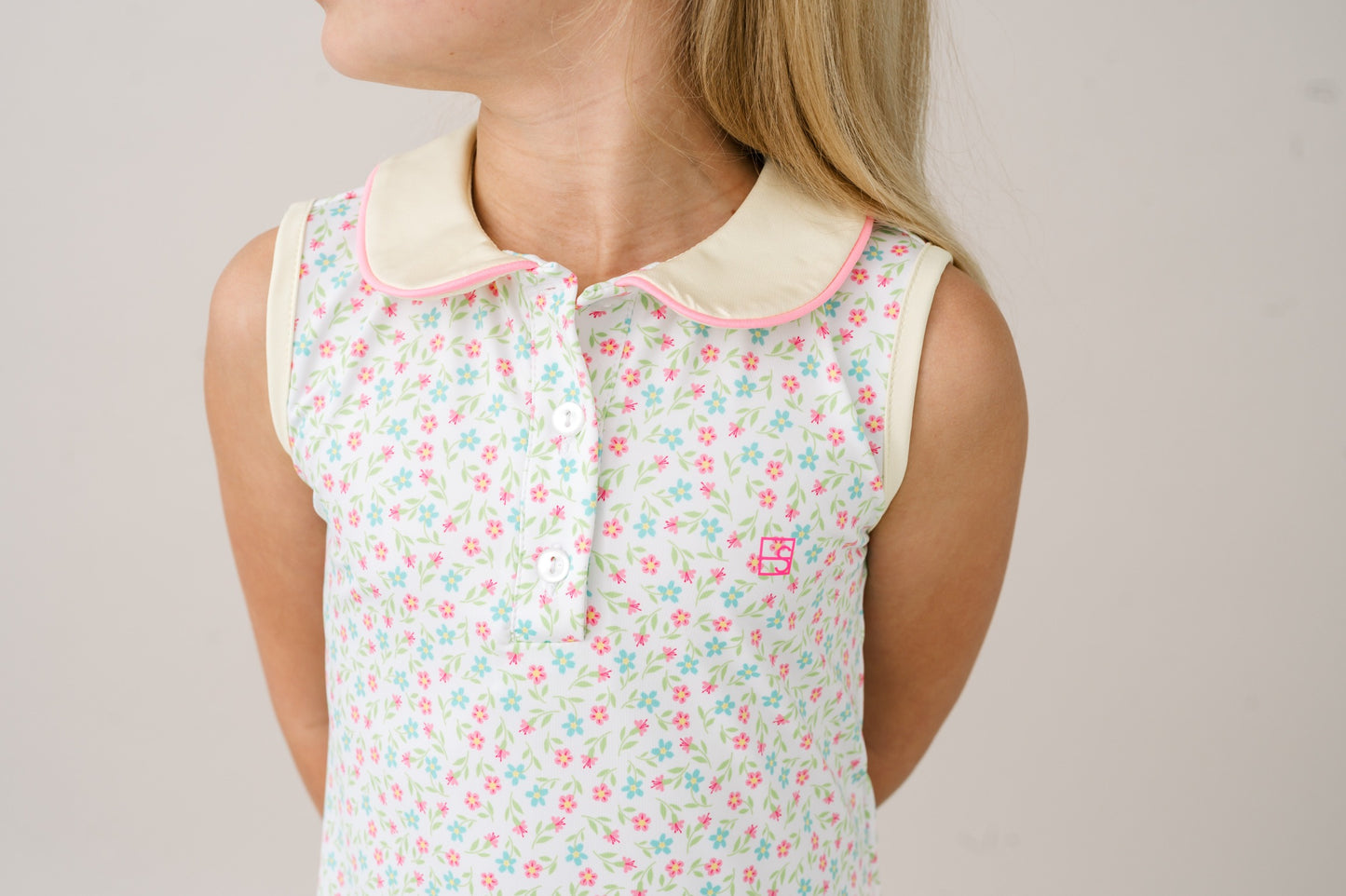 Darla Dress - Petal Pop Floral, Sunshine Yellow, Flamingo Pink