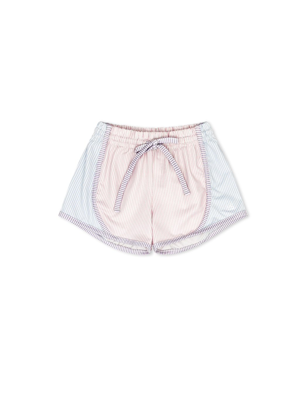Elise Short - Cotton Candy Pink, Cotton Candy Blue, Petal Purple Ministripe