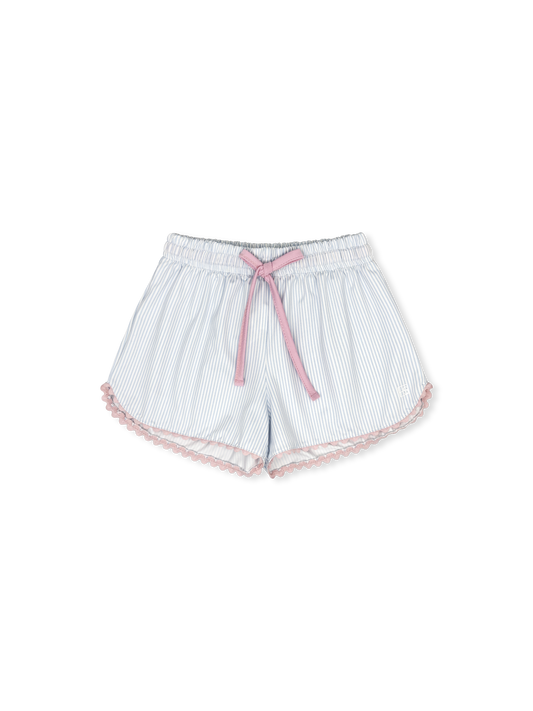 Emily Short - Cotton Candy Blue Ministripe, Cotton Candy Pink