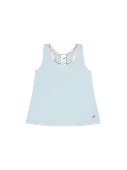 Riley Tank - Cotton Candy Bluem Cotton Candy Pink Ric Rac