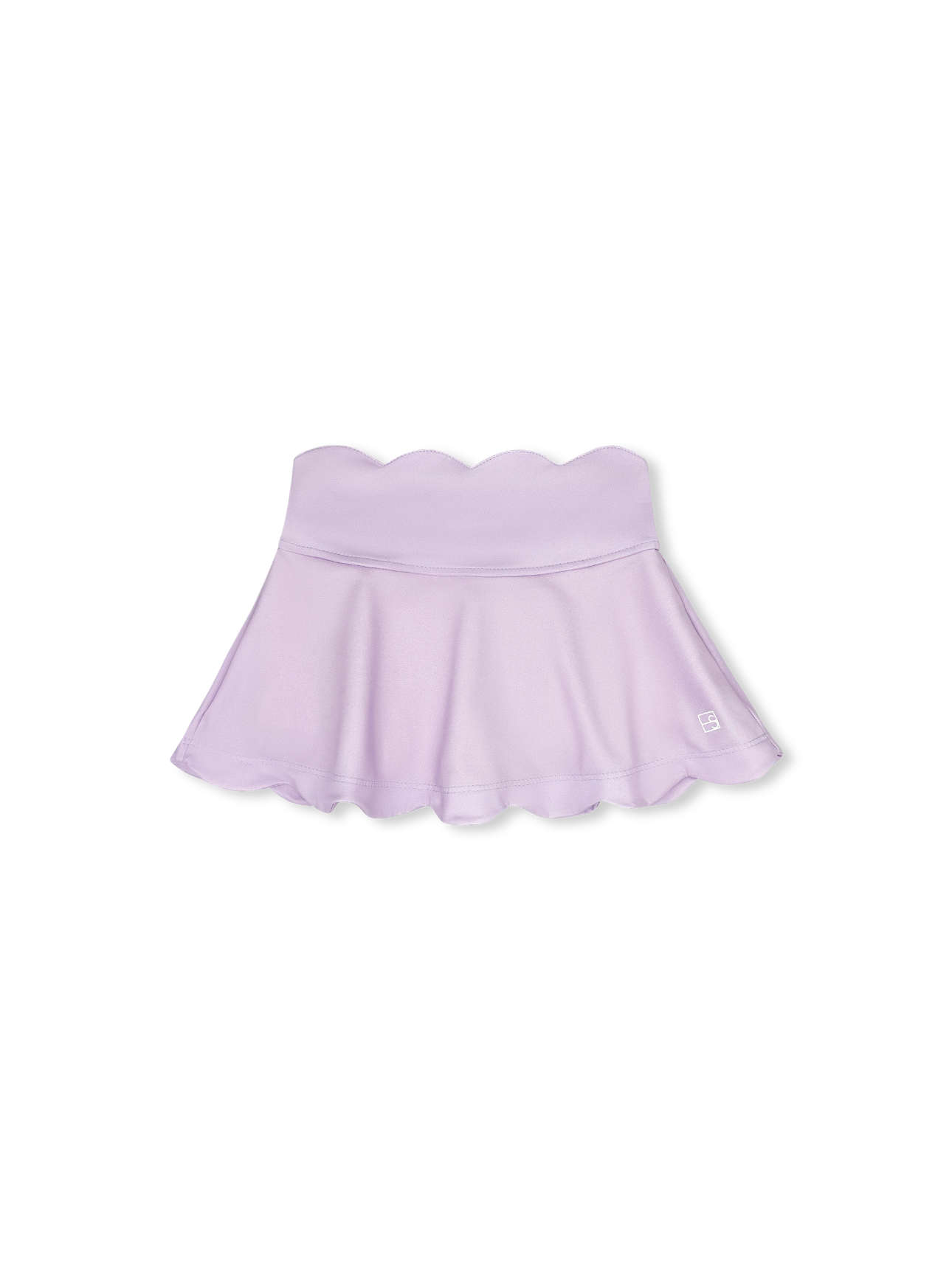 Zoe Scalloped Skort- Petal Purple, Coton Candy Pink