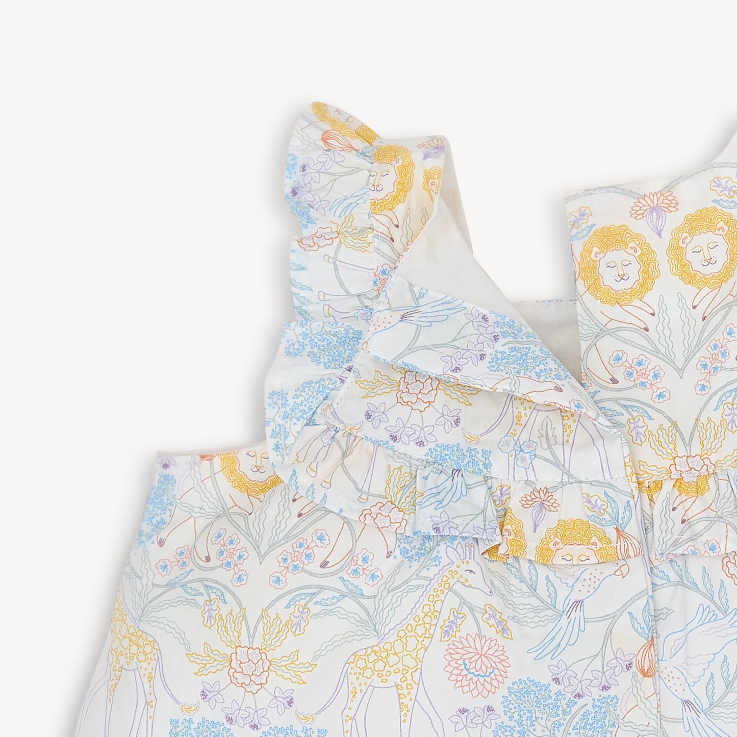 Nikki Menagerie Cotton Dress+Diaper Cover