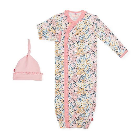 Chelsea Modal Magnetic Cozy Sleeper Gown + Hat Set