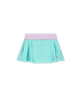TOTALLY TURQUOISE IN ATHLEISURE WITH PETAL PURPLE WAISTBAND, AND COTTON CANDY PINK PIPING AND UNDERSHORT