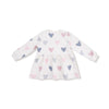 Hearts - French Terry - Drop Waist Dress