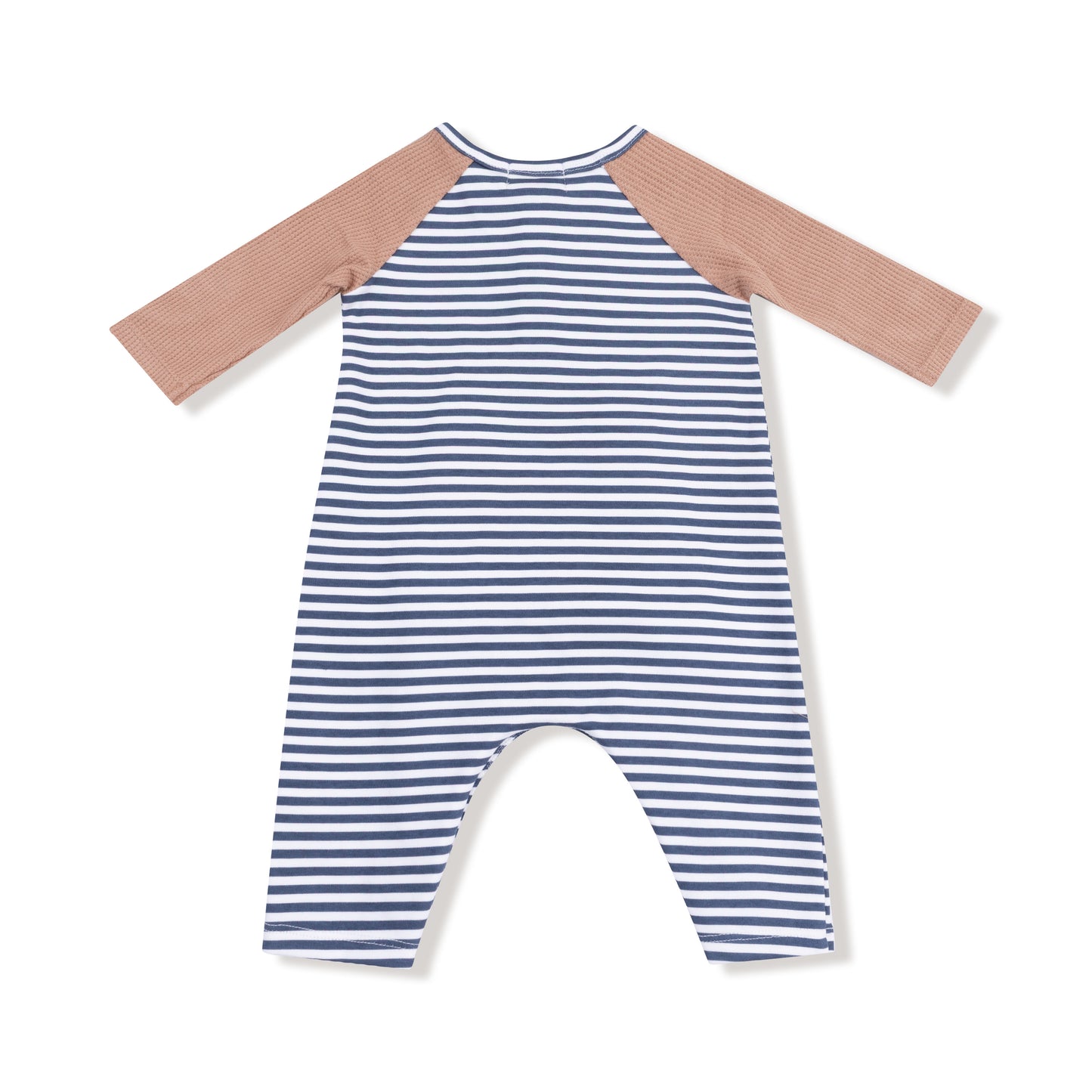Stripes with Football - Ragland Henley Romper
