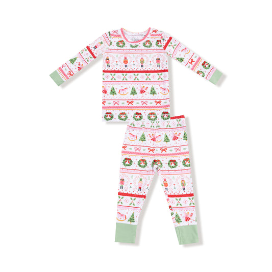 Sugar Plum Fairy - Nutcracker Fair Isle - Long Sleeve Loungewear Set