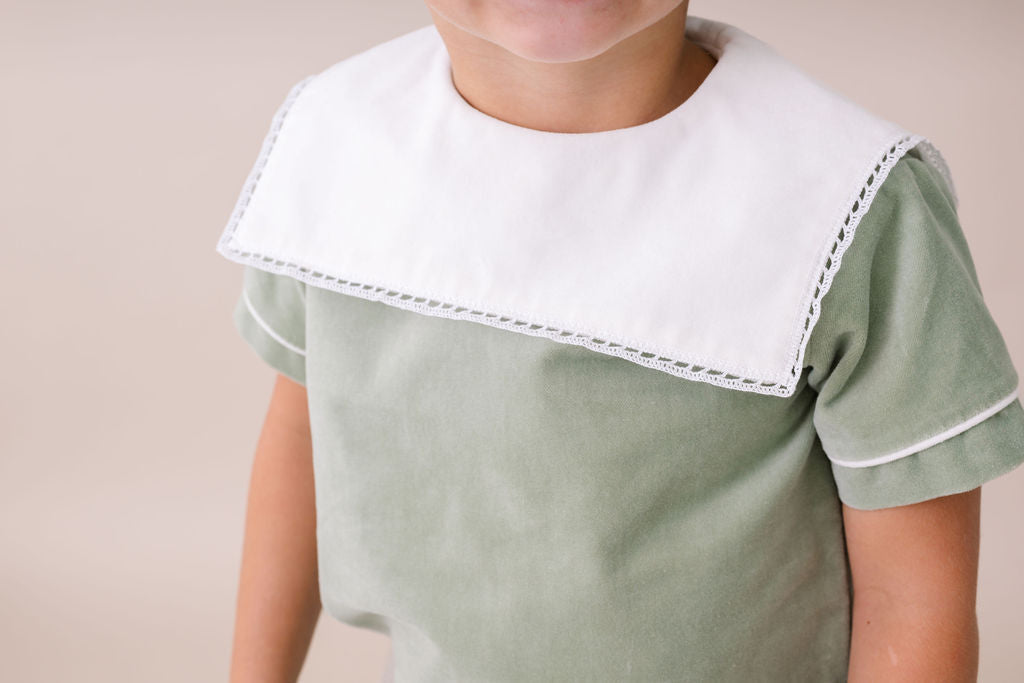 Christian Short Set - Leyland Green Velvet