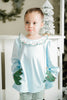 Christmas Tree Amelie Legging Set - Light Blue Knit