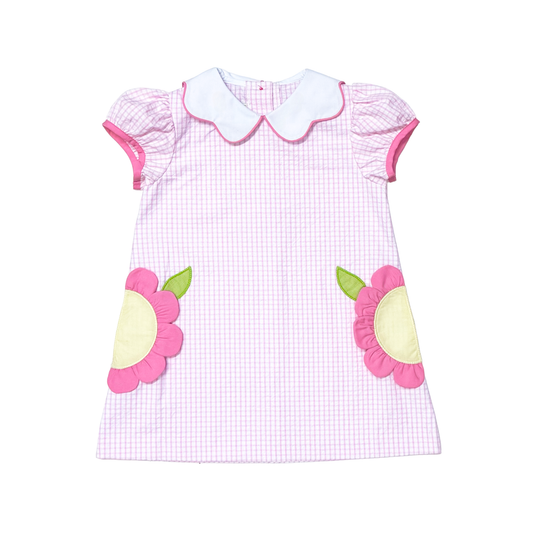 Flowers Bryar Pockets Dress - Popsicle Windowpane