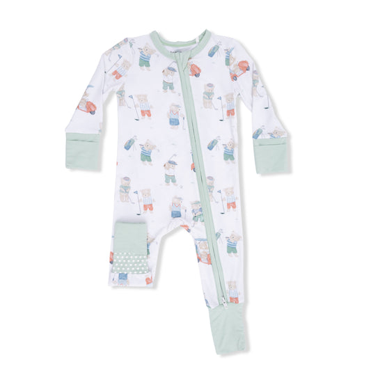 Golfing Teddy Bears - Convertible Romper