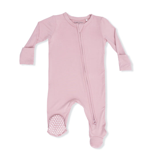 Solid Peachskin - 2 Way Zipper Footie